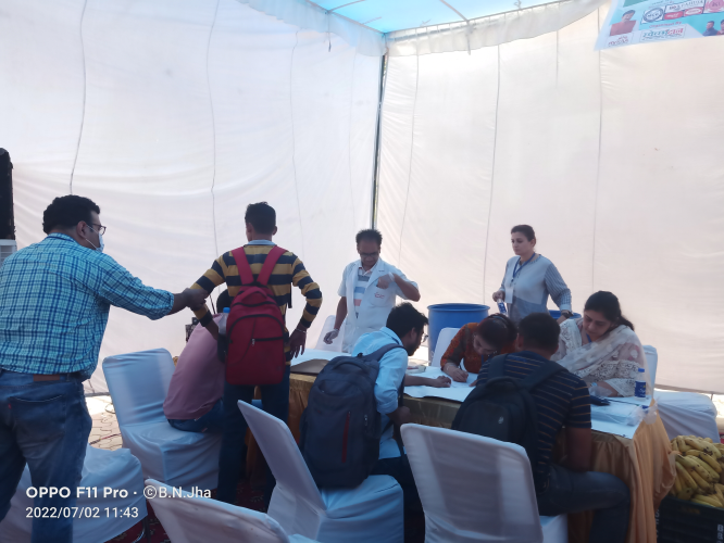 Health and Blood Donation Camp